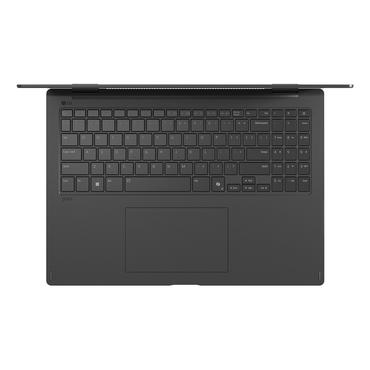 LG Gram Pro 16TB90TP Intel Core Ultra 7 255H Hybrid (2-i-1) 40,6 cm (16") Ber&oslash;ringssk&aelig;rm WQXGA+ 16 GB LPDDR5x-SDRAM 1 TB SSD Wi-Fi 7 (802.11be) Windows 11 Pro Tysk Sort