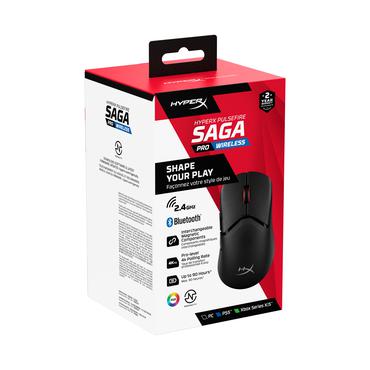 HyperX Pulsefire Saga Pro Wireless Gaming Mouse (sort)