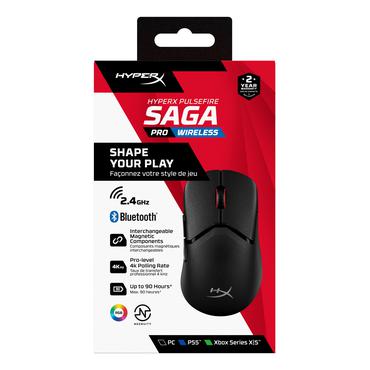 HyperX Pulsefire Saga Pro Wireless Gaming Mouse (sort)