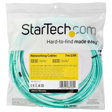 StarTech.com 7 m OM4 LC to LC Multimode Duplex Fiber Optic Patch Cable