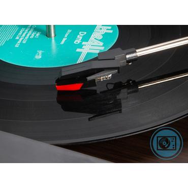 Technaxx TX-137 Bæltedrevet pladespiller Sort, Træ Semi-automatisk