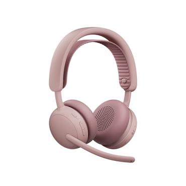 Logitech Zone Wireless 2 ES for Business Headset Trådløs Business/Everyday USB Type-C Bluetooth Rose