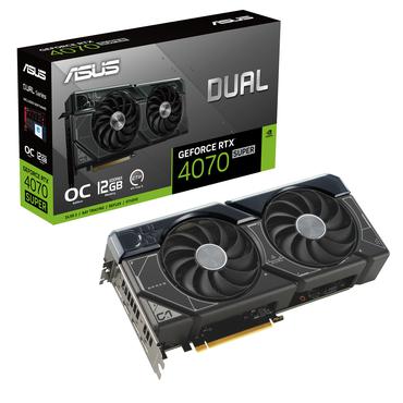 ASUS Dual GeForce RTX 4070 SUPER 12GB Grafikkort - 12GB GDDR6X