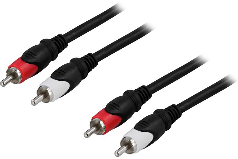 DELTACO ljudkabel - 3 m