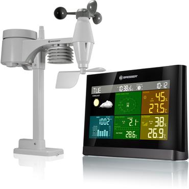 Bresser Optics 7002550CM3000 digital vejrstation Sort, Gr&aring; Batteri
