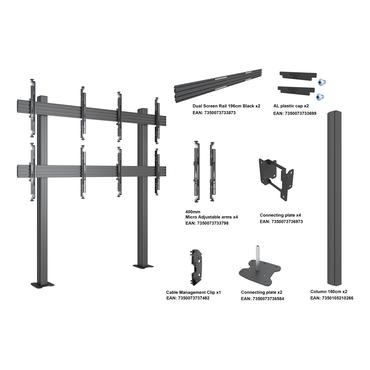 Multibrackets M Pro Series monteringssæt - for 2x2 videovæg - sort