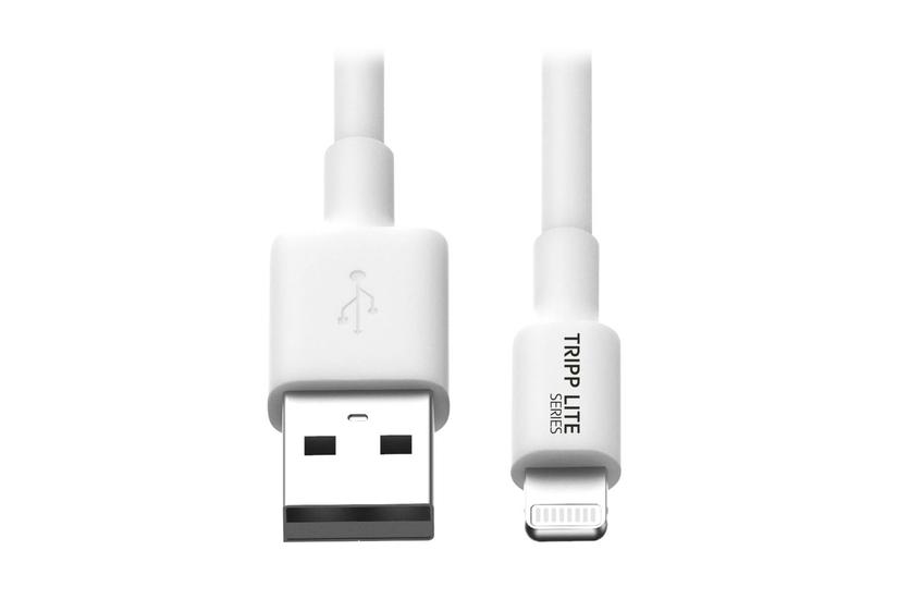 Eaton Tripp Lite Series USB-A to Lightning Sync/Charge Cable (M/M) - MFi Certified, White, 6 ft. (1.8 m) - data-/str&ouml;mkabel - Lightning / USB - 1.83 m