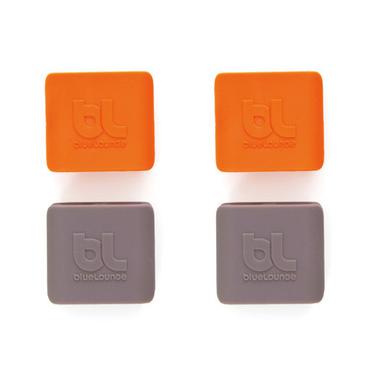 Bluelounge CableClip kabelholder Gr&aring;, Orange 4 stk