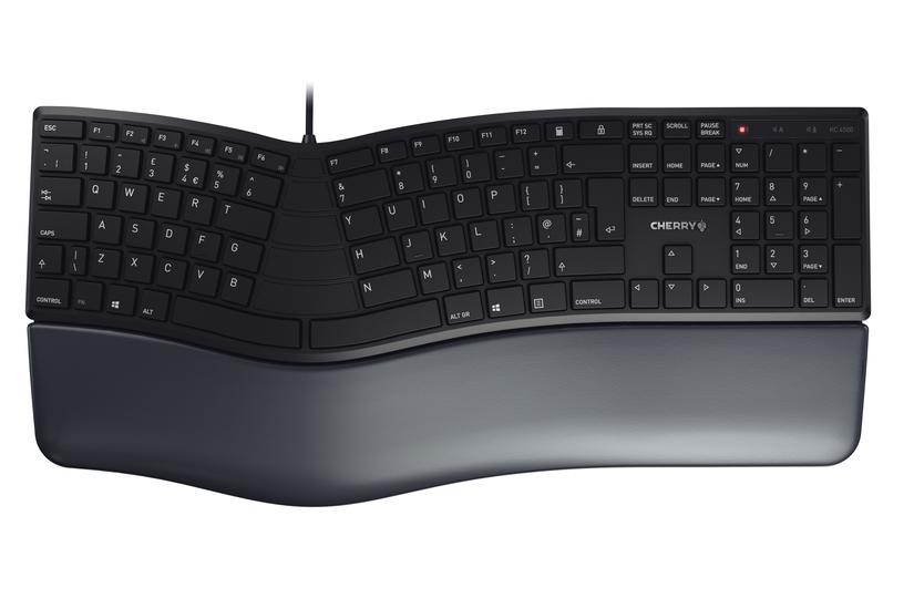 CHERRY KC 4500 ERGO - tastatur - QWERTY - UK - sort Indgangsudstyr