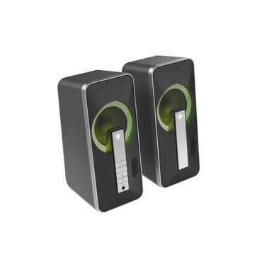 GENESIS Helium 100 BT RGB h&oslash;jttalers&aelig;t 10 W PC/Laptop Sort, S&oslash;lv 2.0 kanaler Bluetooth