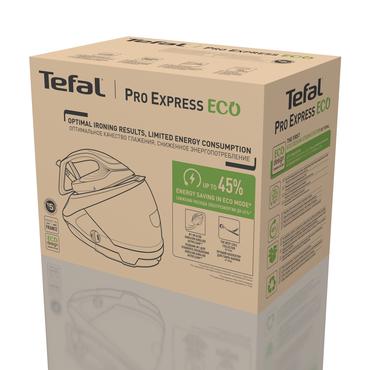 Tefal Pro Express Eco GV9E22E0 Dampstrygning station 2200 W 1,8 L Durilium AirGlide Autoclean soleplate Beige, Hvid