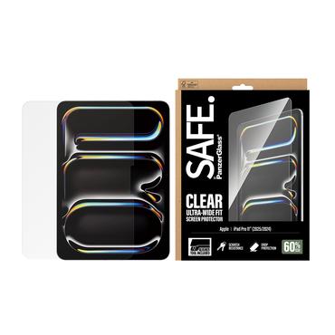 PanzerGlass SAFE. by ® Skærmbeskyttelse iPad Pro 11" (2024-2025) | Ultra-Wide Fit m. Fastfit tool