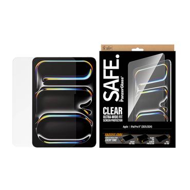 PanzerGlass SAFE. by ® Skærmbeskyttelse iPad Pro 11" (2024-2025) | Ultra-Wide Fit m. Fastfit tool