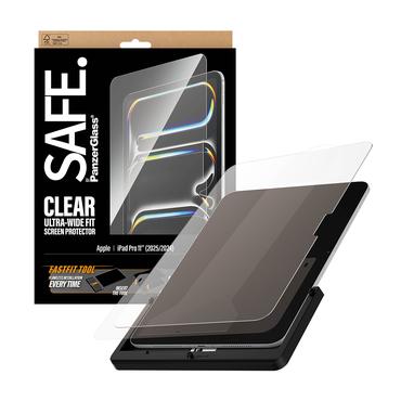 PanzerGlass SAFE. by ® Skærmbeskyttelse iPad Pro 11" (2024-2025) | Ultra-Wide Fit m. Fastfit tool