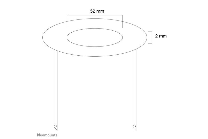 Neomounts FPMA-CRS5 monteringskomponent - f&ouml;r LCD-display - silver