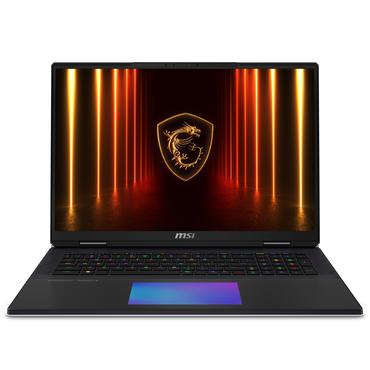 MSI Titan 18 HX AI A2XWJG-656 Intel Core Ultra 9 285HX Laptop 45,7 cm (18") UHD+ 64 GB DDR5-SDRAM 6 TB SSD NVIDIA GeForce RTX 5090 Wi-Fi 7 (802.11be) Windows 11 Pro Sort