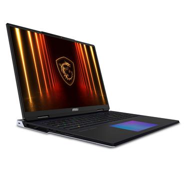 MSI Titan 18 HX AI A2XWJG-656 Intel Core Ultra 9 285HX Laptop 45,7 cm (18") UHD+ 64 GB DDR5-SDRAM 6 TB SSD NVIDIA GeForce RTX 5090 Wi-Fi 7 (802.11be) Windows 11 Pro Sort