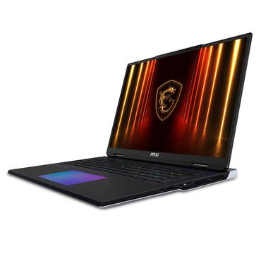 MSI Titan 18 HX AI A2XWJG-656 Intel Core Ultra 9 285HX Laptop 45,7 cm (18") UHD+ 64 GB DDR5-SDRAM 6 TB SSD NVIDIA GeForce RTX 5090 Wi-Fi 7 (802.11be) Windows 11 Pro Sort