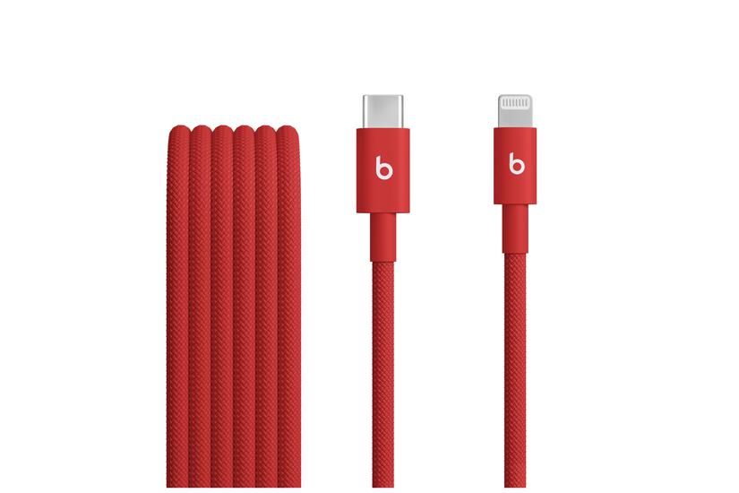Beats USB-C zu Lightning gewebtes Kabel 1.5 m Rapid Red