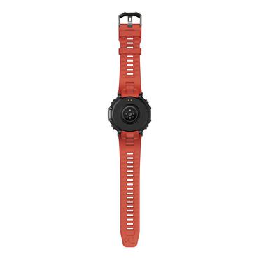 Amazfit T-Rex 3 Lava 3,81 cm (1.5") AMOLED 48.5 mm Digital 480 x 480 pixel Berøringsskærm Sort, Rustfrit stål GPS (satellit)