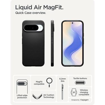 Spigen Liquid Air (MagFit) mobiltelefon etui 16 cm (6.3") Cover Sort