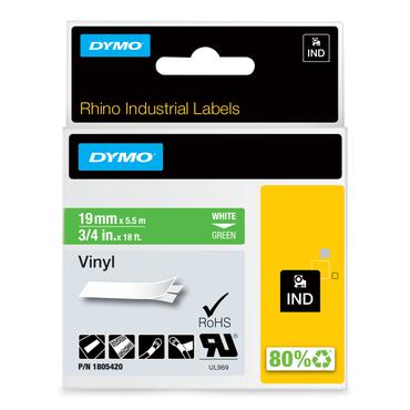 DYMO Rhino Coloured Vinyl - tape - 1 kassette(r) - Roll (1.9 cm x 5.5 m)