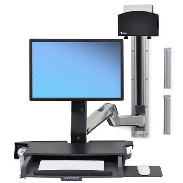 Ergotron StyleView Sit-Stand Combo Extender - Short komponenter til montering - sølv