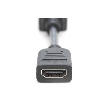 Digitus AK-340400-001-S videokabel adapter 0,15 m DisplayPort HDMI Sort