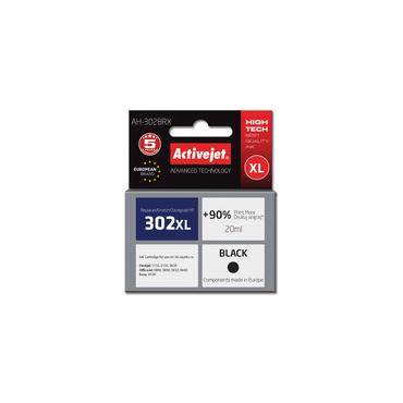 Activejet AH-302BRX bl&aelig;k (erstatning HP 302XL F6U68AE; Premium; 20 ml; sort)