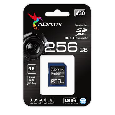 ADATA ASDX256GUI3V30S-R hukommelseskort 256 GB SDXC UHS-I Klasse 10
