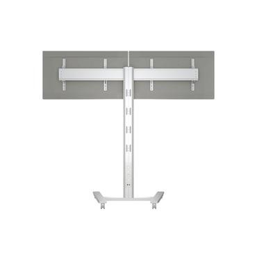 Multibrackets M Display Stand 180 HD Dual st&auml;ll - f&ouml;r 2 LCD-bildsk&auml;rmar - silver
