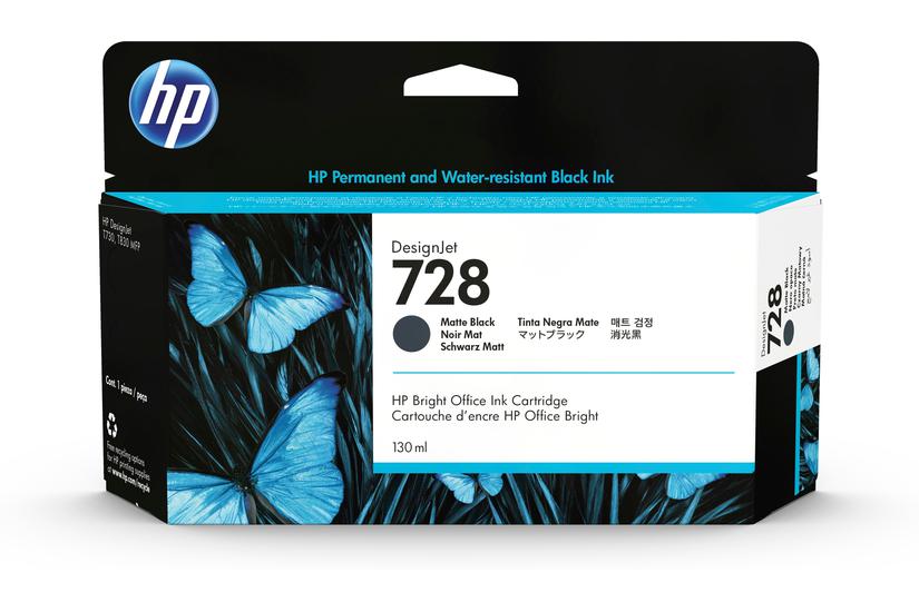 HP 728 - mattsvart - original - DesignJet - bl&auml;ckpatron