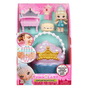 MGA Entertainment Yummiland Beauty Bag Playset + Lip Gloss Doll - Cupcake Beauty Bag
