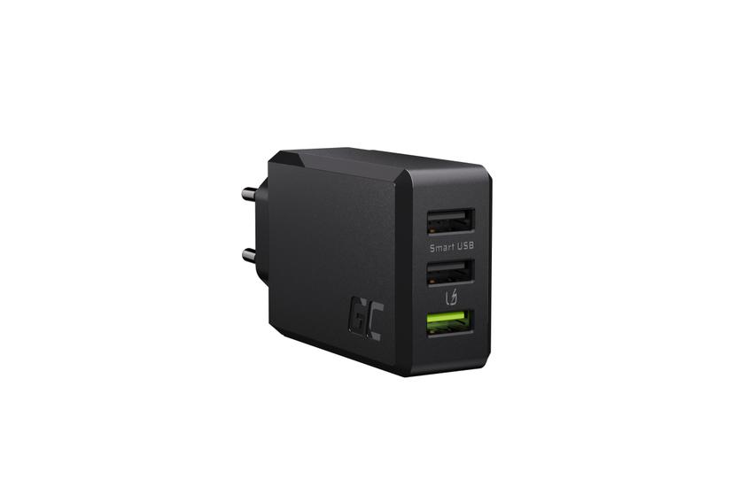 Green Cell ChargeSource 3 str&ouml;madapter - USB - 30 Watt