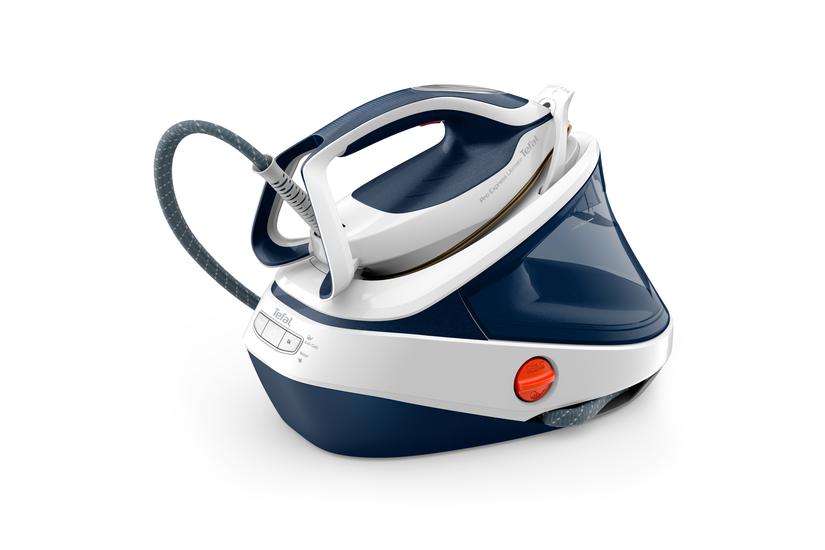 Tefal Pro Express Ultimate II GV9712 3000 W 1,2 L Durilium Airglide-s&aring;lplade Bl&aring;, Hvid