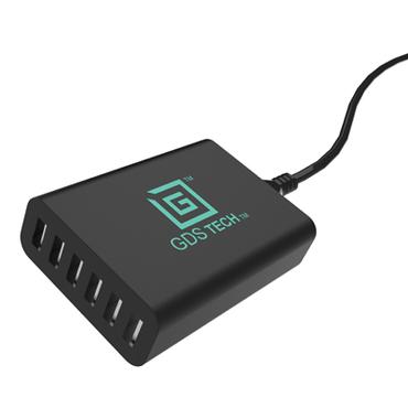 RAM Mounts RAM-GDS-CHARGE-USB6 oplader til mobil enhed Universel Sort Vekselstrøm Indendørs
