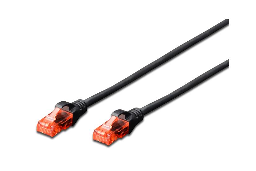 Patchkabel KAT6 UTP, Sort,
