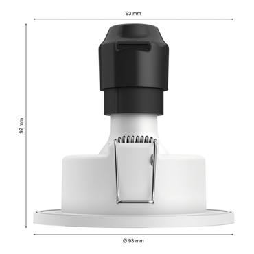 Philips Hue White & Color Ambiance Xamento Einbauspot Silber 1x4.2W