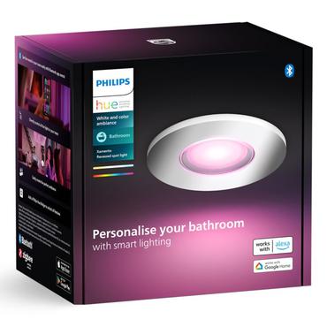Philips Hue White & Color Ambiance Xamento Einbauspot Silber 1x4.2W