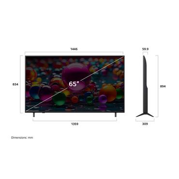 LG UHD AI 65UA75003LA TV 165,1 cm (65") 4K Ultra HD Smart TV Wi-Fi Sort