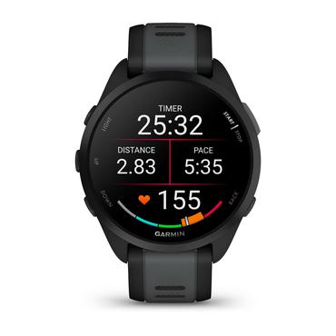 Garmin Forerunner 165 Music - svart - sportklocka med band - skiffergr&aring; - 4 GB