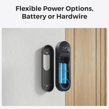 Reolink D340B w/ Chime + 64GB SD video samtalesystem 4 MP Sort