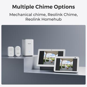 Reolink D340B w/ Chime + 64GB SD video samtalesystem 4 MP Sort