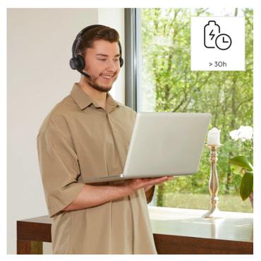 HAMA H&ouml;rlurar f&ouml;r datorn Kontor Stereo P&aring;-&Ouml;ra BT700 Bluetooth Svart