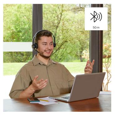 HAMA H&ouml;rlurar f&ouml;r datorn Kontor Stereo P&aring;-&Ouml;ra BT700 Bluetooth Svart