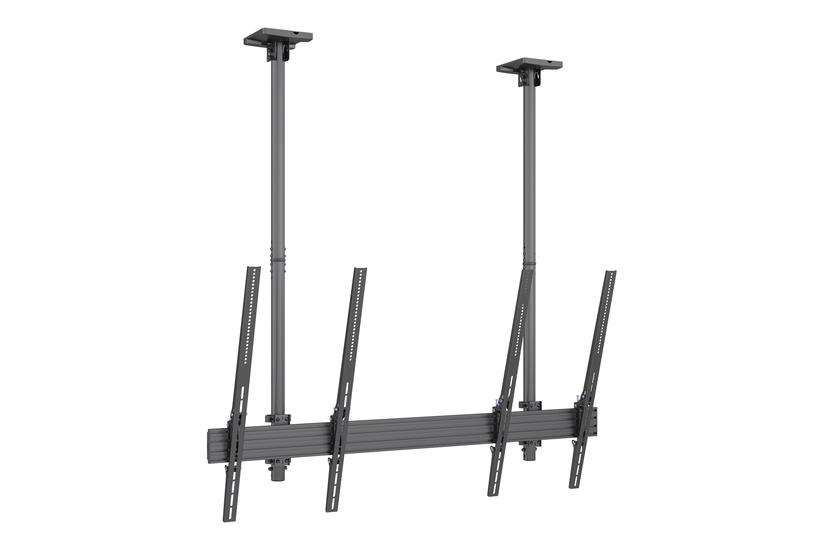 Multibrackets M Pro Series MBC2UPSD monteringss&aelig;t - enkeltside - for 2 LCD / plasmapaneler - 1,5 m l&aelig;ngde, vippearme - sort