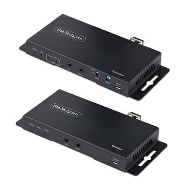 StarTech.com 4K HDMI over Fiber Extender Kit, 4K 60Hz up to 3300ft/1km (Single Mode) or 1000ft/300m (Multimode) LC Fiber Optic, HDR/HDCP, Audio/RS232/IR Extender, HDMI Video Extender - Transmitter and Receiver Kit (ST121HD20FXA2) - video/ljud/infrarr&ouml;d/n&auml;tverksf&ouml;rl&auml;ngare - HDMI
