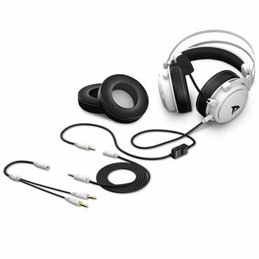Sharkoon Skiller SGH50 Headset Ledningsført Spil Sort, Hvid