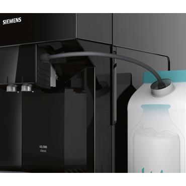 Siemens EQ.500 classic TP501R09 - automatisk kaffemaskine med mælkeskummer - 15 bar - sort