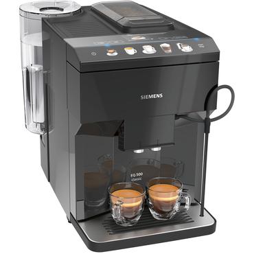 Siemens EQ.500 classic TP501R09 - automatisk kaffemaskine med mælkeskummer - 15 bar - sort